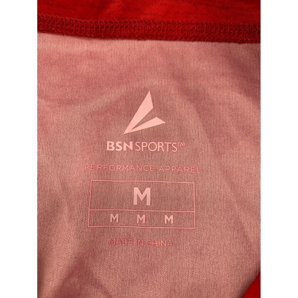 Womens Red Ridgemont Wolf Logo 1/4‎ Zip Performance Pullover Athletic Shirt - Picture 9 of 9